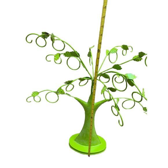 Lime Green Metal Tree Branches for Displaying Money Gift Cards Ornaments Fall - Picture 3 of 10